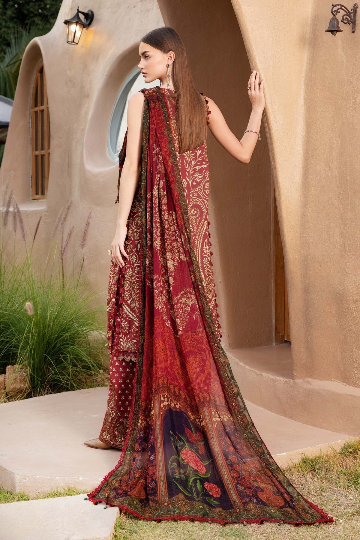 Maria B | M Prints 25 | MPT-2512-A -  Maria B Ladies Clothes - Original Designer Dress - House of Maryam