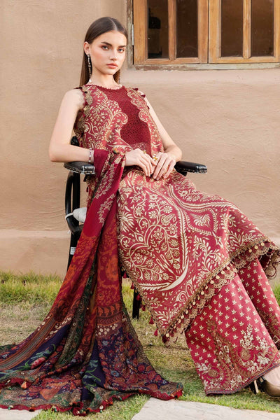 Maria B | M Prints 25 | MPT-2512-A -  Maria B Ladies Clothes - Original Designer Dress - House of Maryam