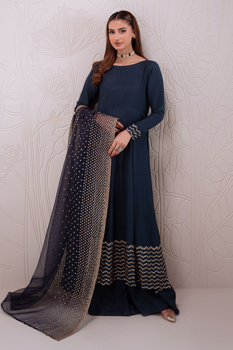 Cross Stitch | Luxury Pret | Celestial Spark-3PC (Shirt, Trouser & Dupatta)-1
