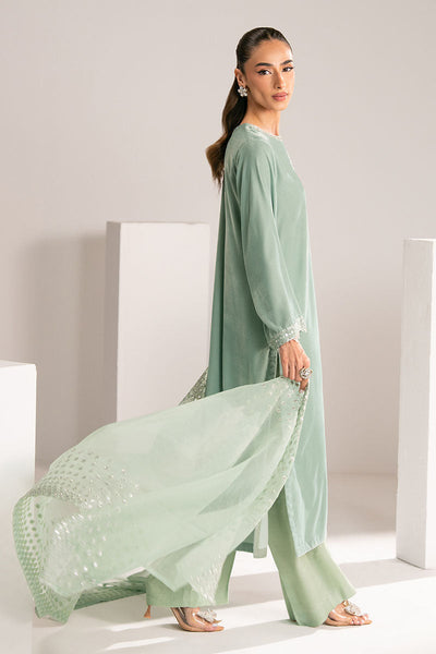 Cross Stitch | Exclusive Pret | Mint Veil-2PC (Shirt & Dupatta)