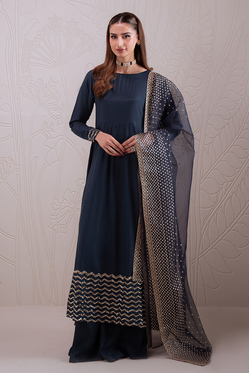Cross Stitch | Luxury Pret | Celestial Spark-3PC (Shirt, Trouser & Dupatta)-3