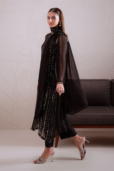Cross Stitch | Luxury Pret | Noir Glittz-2PC (Shirt & Dupatta)