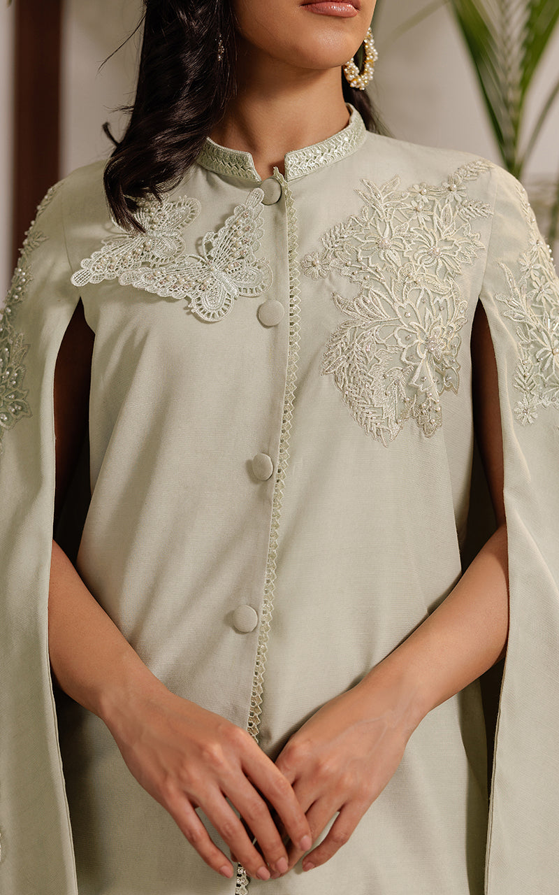 Threads and Motifs | Formal Dresses 25 | Embroidered Cape With Trouser -  Threads and Motifs Ladies Clothes - Original Designer Dress - House of Maryam