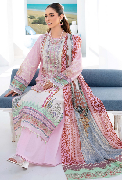 Humdum | Saira Bano Lawn 24 | D08 -  HumDum Casuals - Original Designer Dress - House of Maryam
