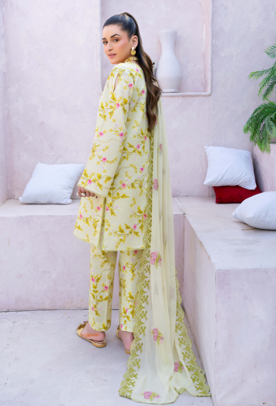 Humdum | Gardenia Lawn 24 | PLG 3 - D07 -  HumDum Luxury - Original Designer Dress - House of Maryam
