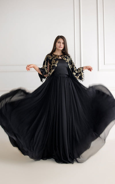 Threads and Motifs | Formal Dresses 25 | Chiffon Embroidered Jacket