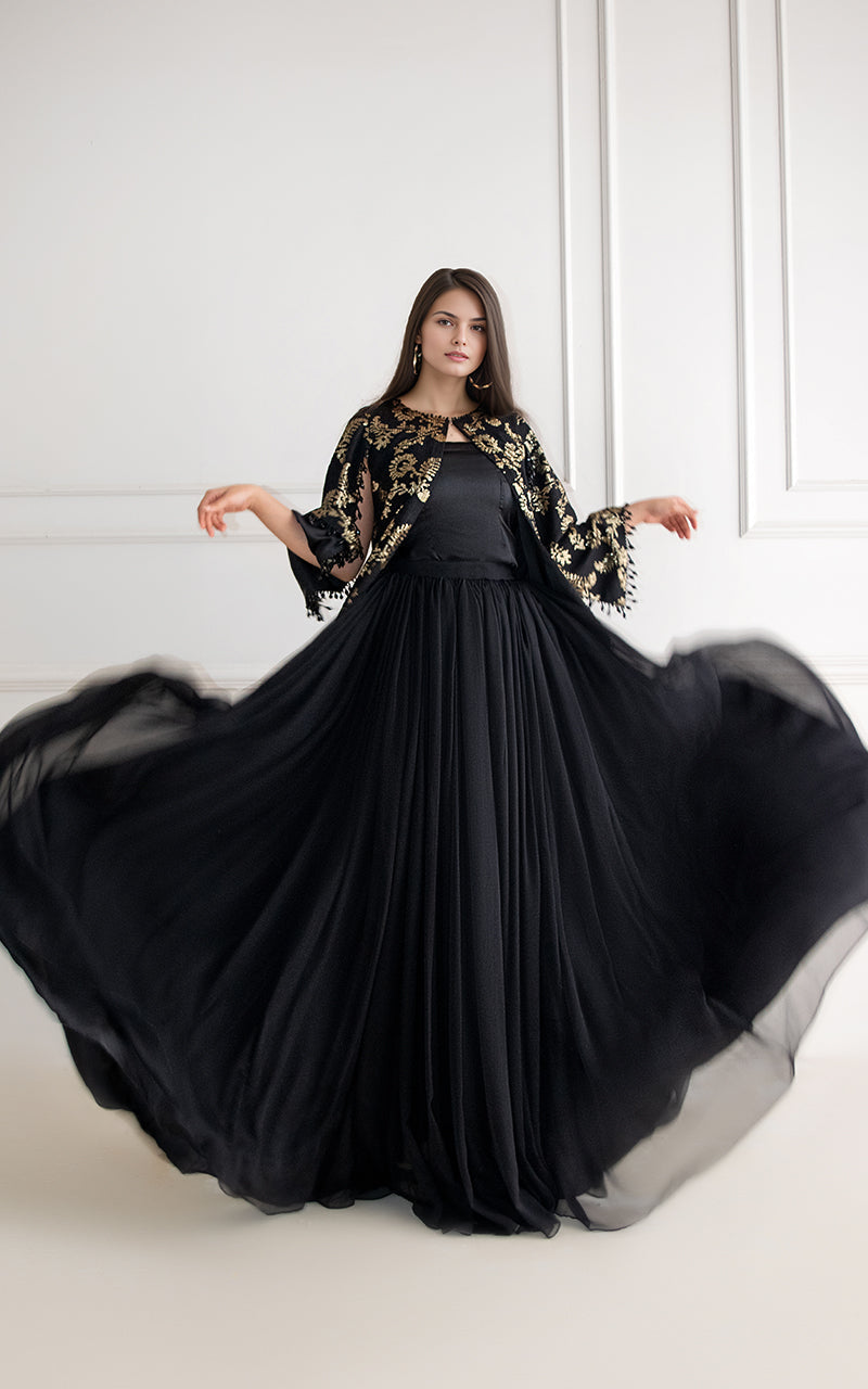 Threads and Motifs | Formal Dresses 25 | Chiffon Embroidered Jacket-5