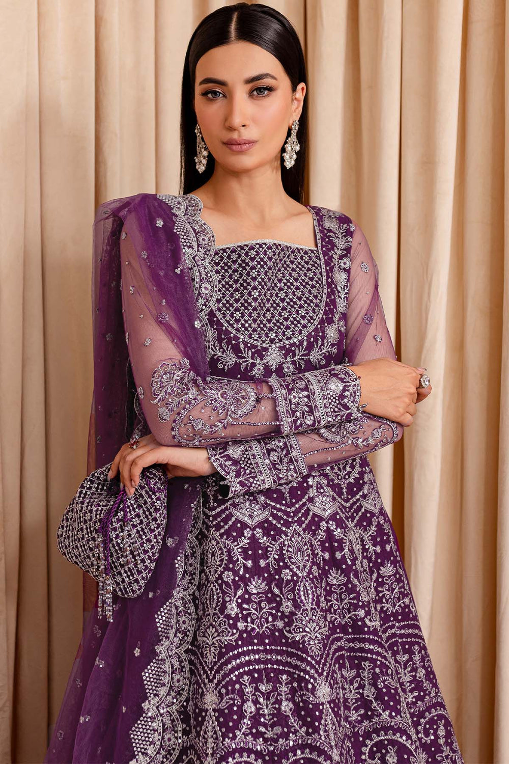 Farasha | Lumiere Formals | Plum Passion -  Farasha Bridal - Original Designer Dress - House of Maryam