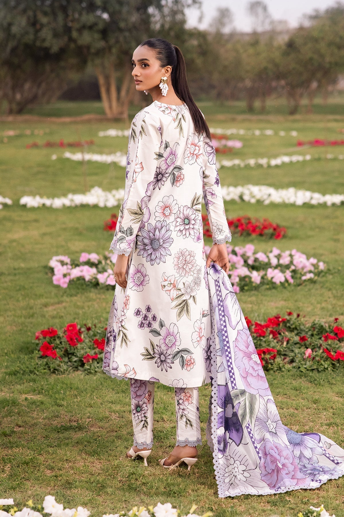 Alizeh | Sheen Lawn Prints 24 | TUBEROSE by Designer Alizeh - House of Maryam - Pakistani Designer Ethnic Wear in {{ shop.shopifyCountryName }}