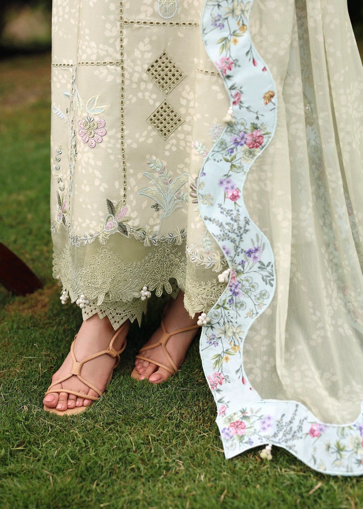 Sardinia | Embroidered Lawn Edit 26 | Monsoon Sage, image 3