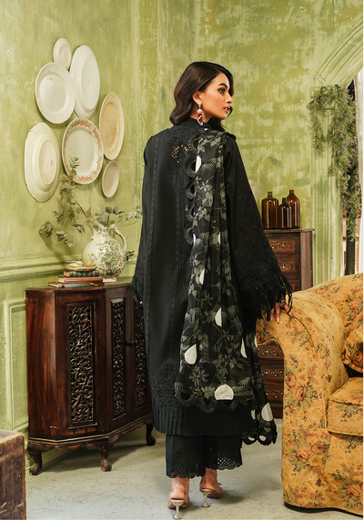 Zarqash | Tresor Luxury Lawn 24 | ZQT 005 MIDNIGHT -  Zarqash Luxury - Original Designer Dress - House of Maryam