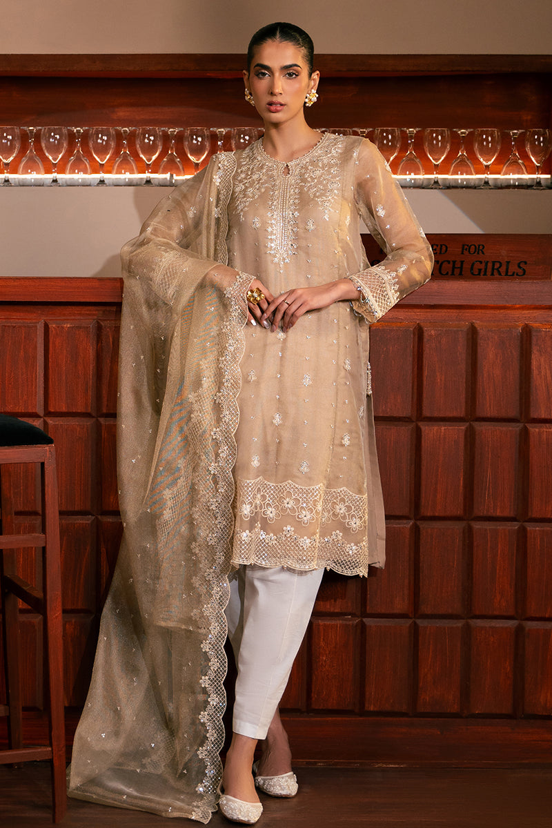 Cross Stitch | Luxury Pret | Sunset Sheen-2 PC (Shirt & Dupatta)-1