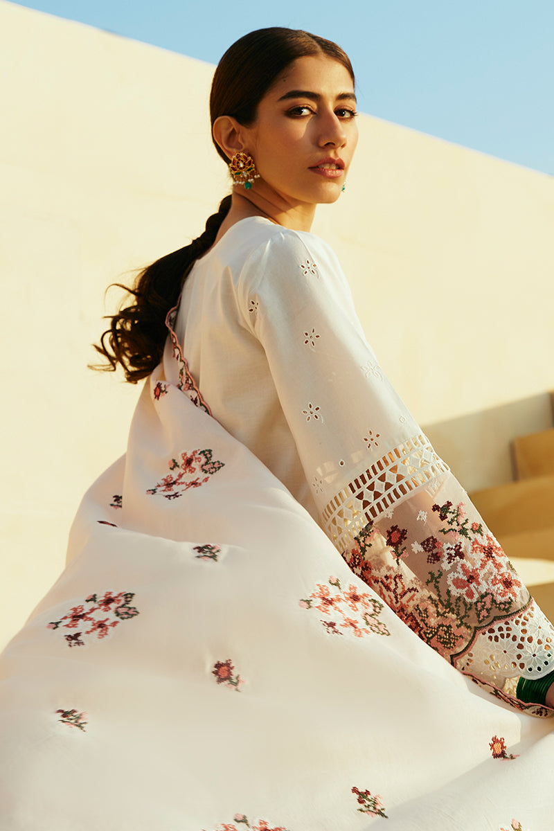 Cross Stitch | Premium Lawn 24 | PASTEL PINK -  Cross Stitch Formal -  House of Maryam