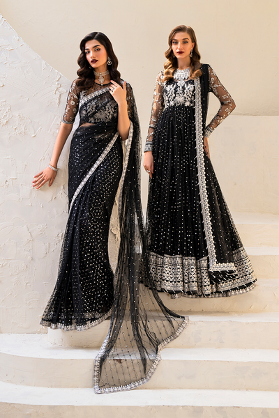 Iznik | Chinnon Chiffon | CC-50 Embroidered Net -  Iznik Formal - Original Designer Dress - House of Maryam
