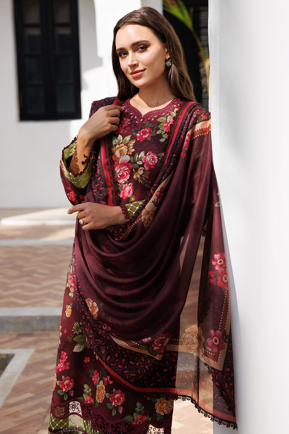 Farasha | Printed Essentials | Floral Berry -  Farasha Ladies Clothes - Original Designer Dress - House of Maryam