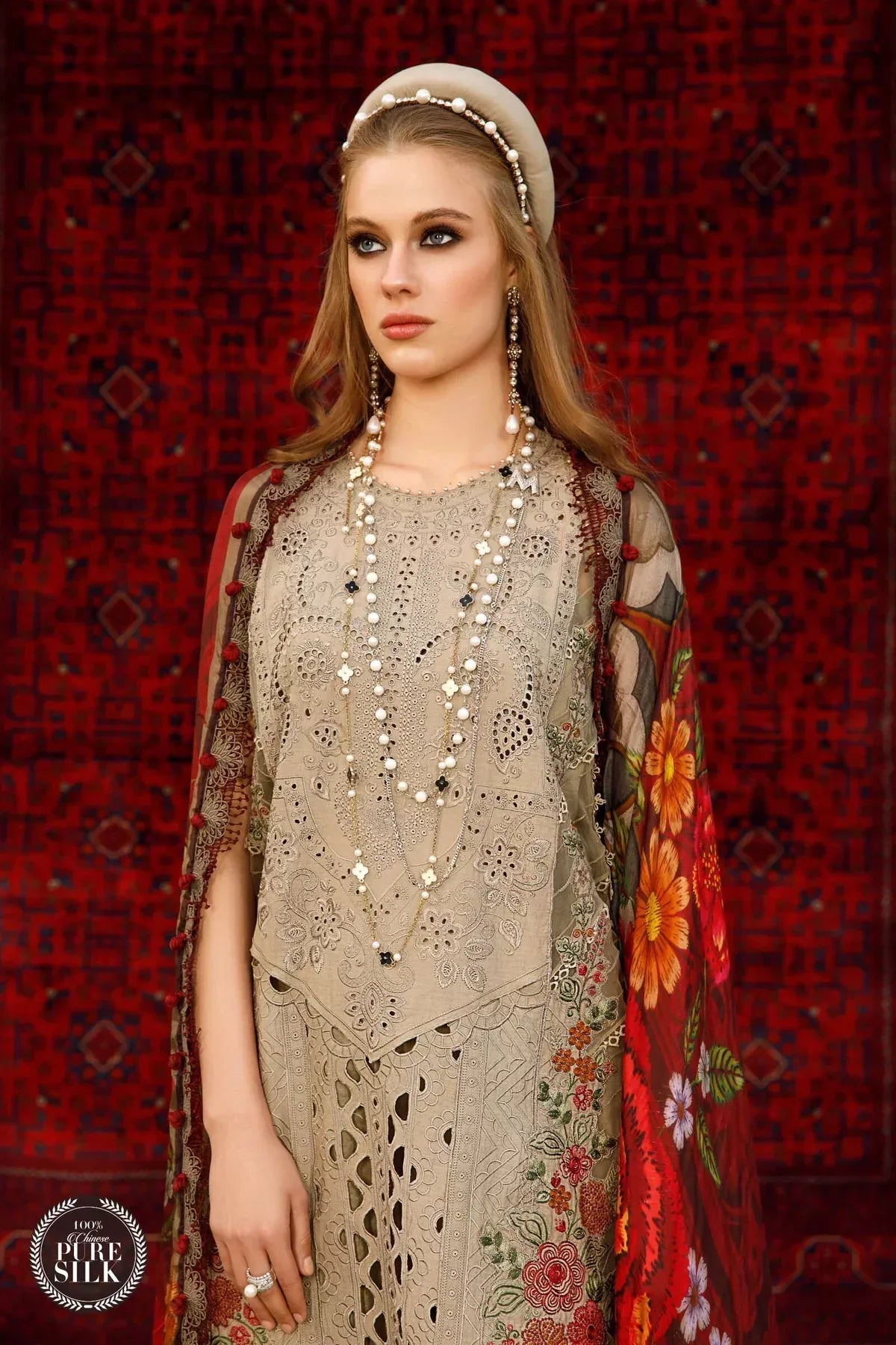 Maria B | Luxury Lawn | D-2313-A -  Maria B Luxury - Original Designer Dress - House of Maryam