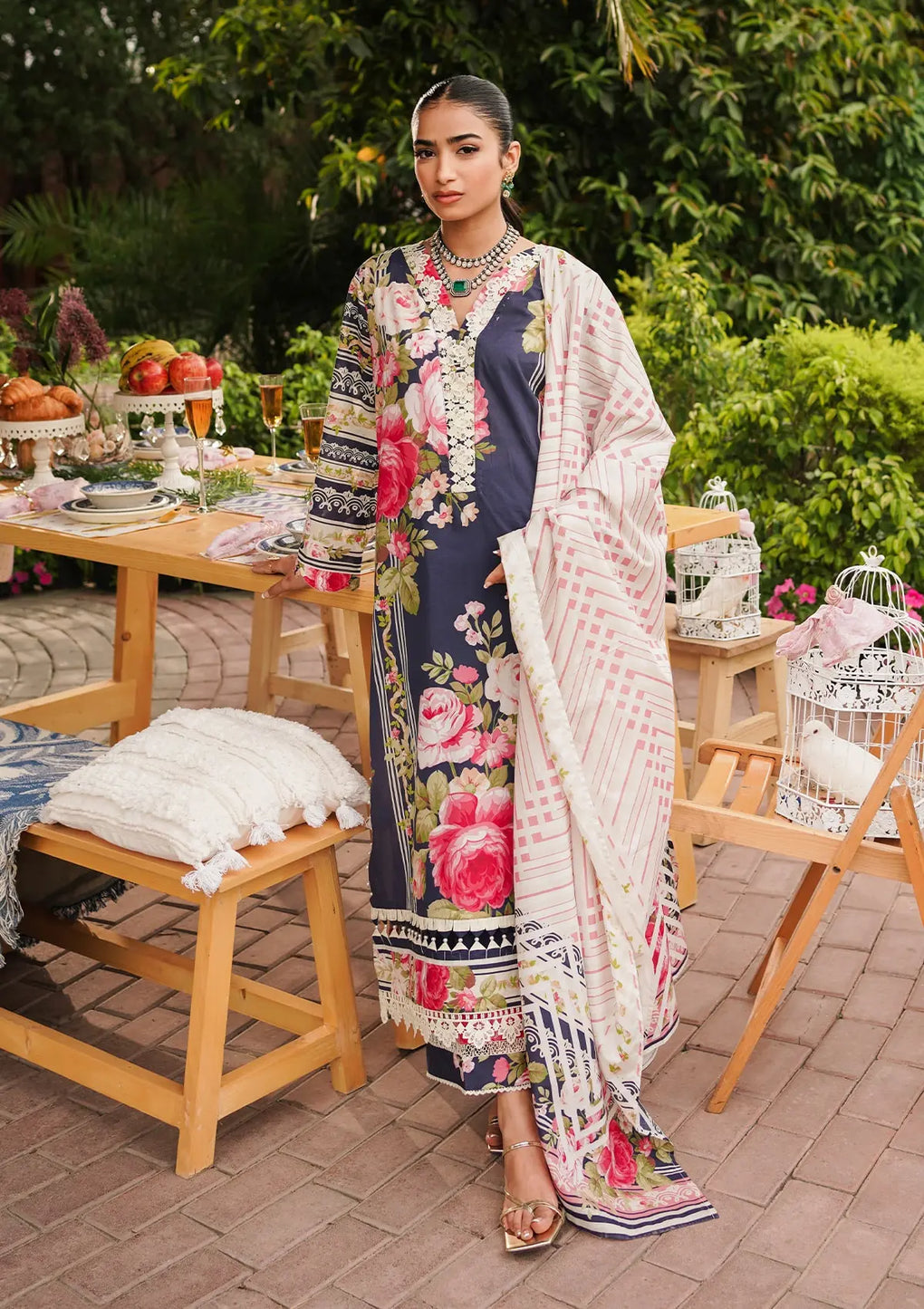 Elaf Premium | Printed Collection 24 | EEP-05B - Amica -  Elaf Premium Casuals - Original Designer Dress - House of Maryam