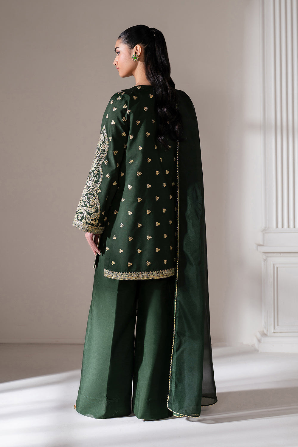 Baroque | Formals Collection | EMBROIDERED RAW SILK UF-4139, image 2