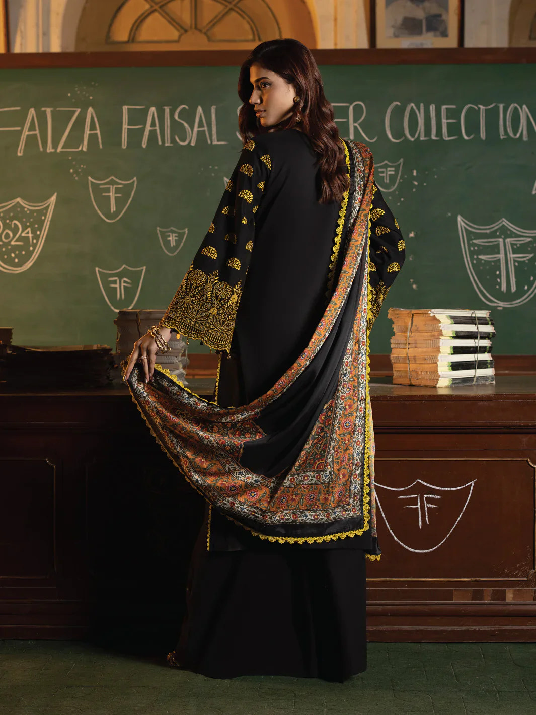 Faiza Faisal | Maya Luxury Lawn | Clara -  Faiza Faisal Luxury - Original Designer Dress - House of Maryam