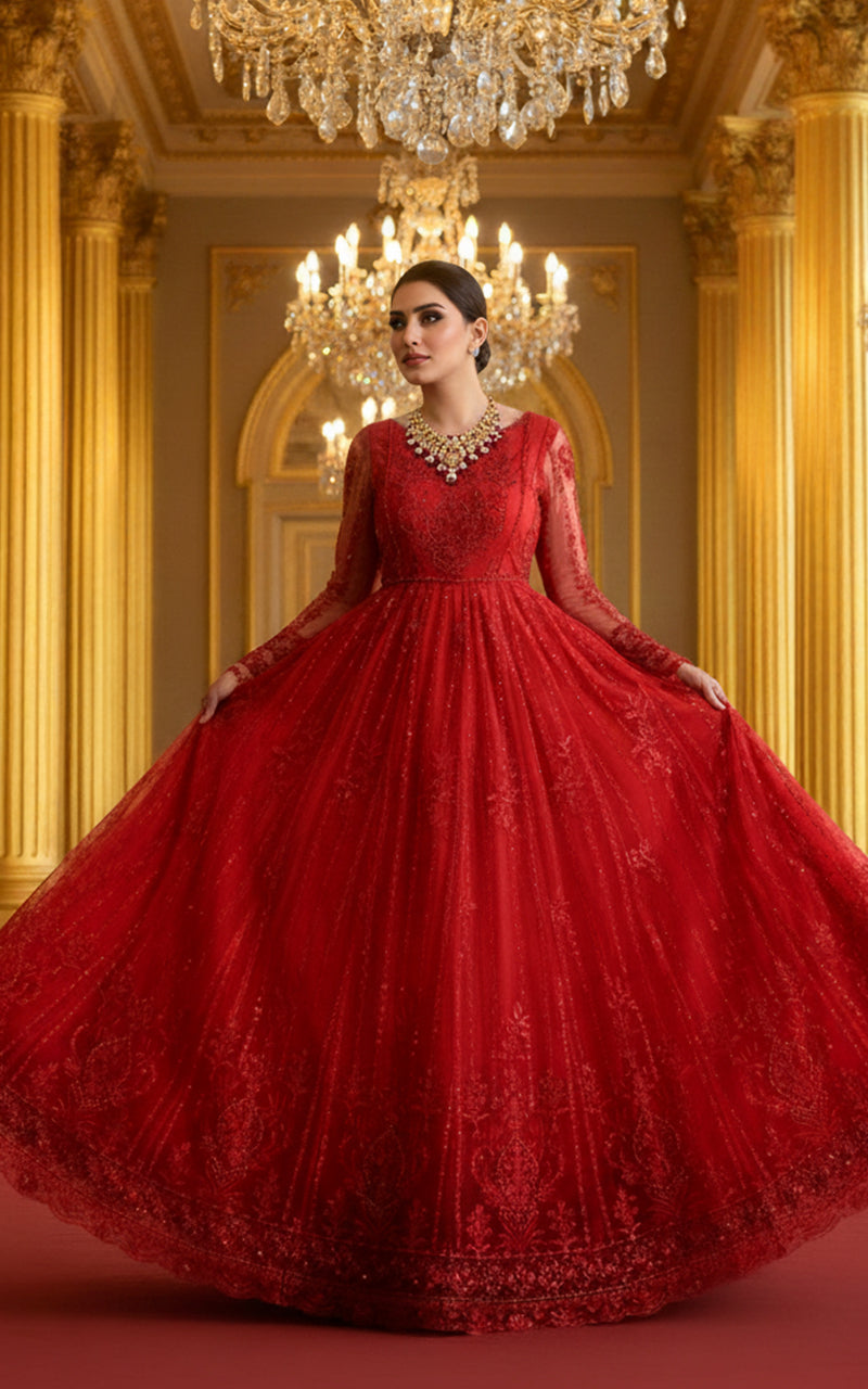 Threads and Motifs | Formal Dresses 25 | Net Embroidered Maxi, image 4
