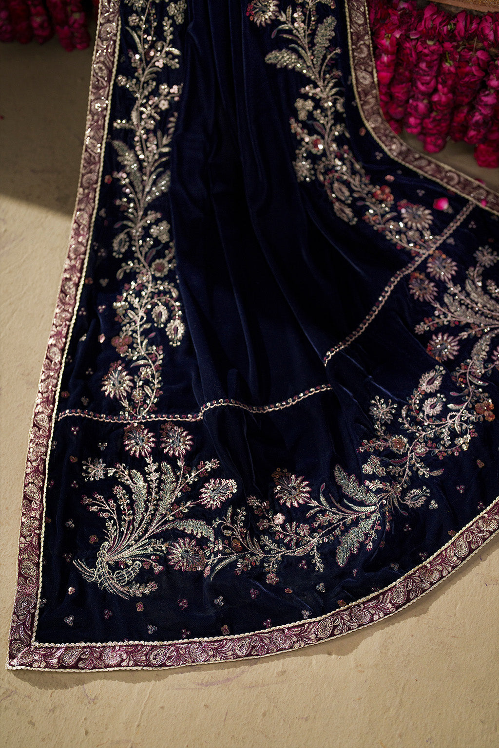 Iznik | Velvet 25 | IV-76 Embroidered Velvet, image 7