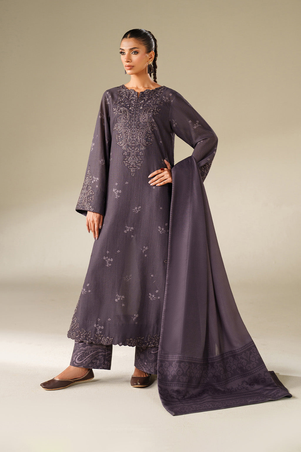 Iznik | Winter Chapter 25 | UE-558 Printed Khaddar-2