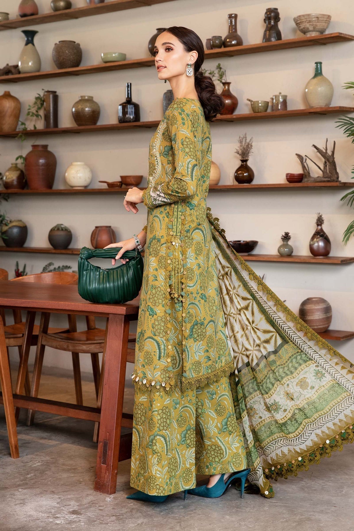 Maria B | M Prints 25 | MPT-2513-B -  Maria B Ladies Clothes - Original Designer Dress - House of Maryam