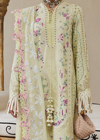 Suffuse Ferida lime yellow embroidered jacquard suit, photo 3