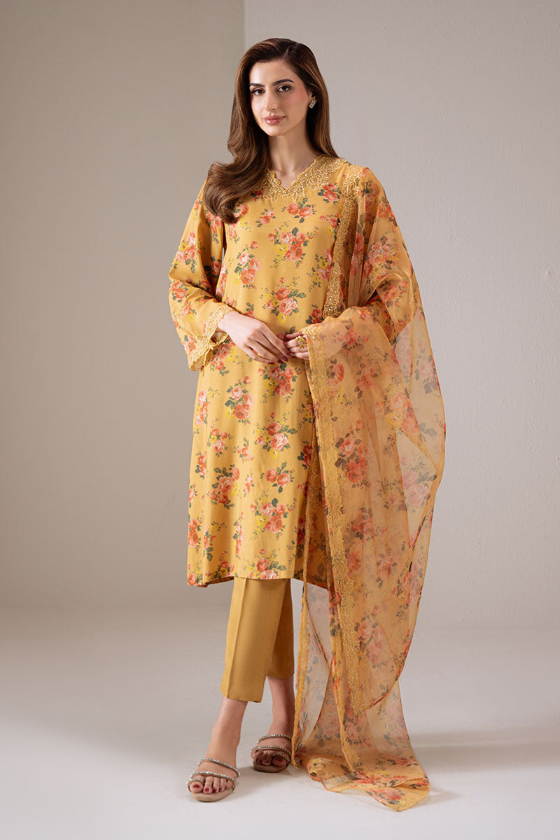 Cross Stitch | Exclusive Pret | Canary Charm-2 PC (Shirt & Dupatta)