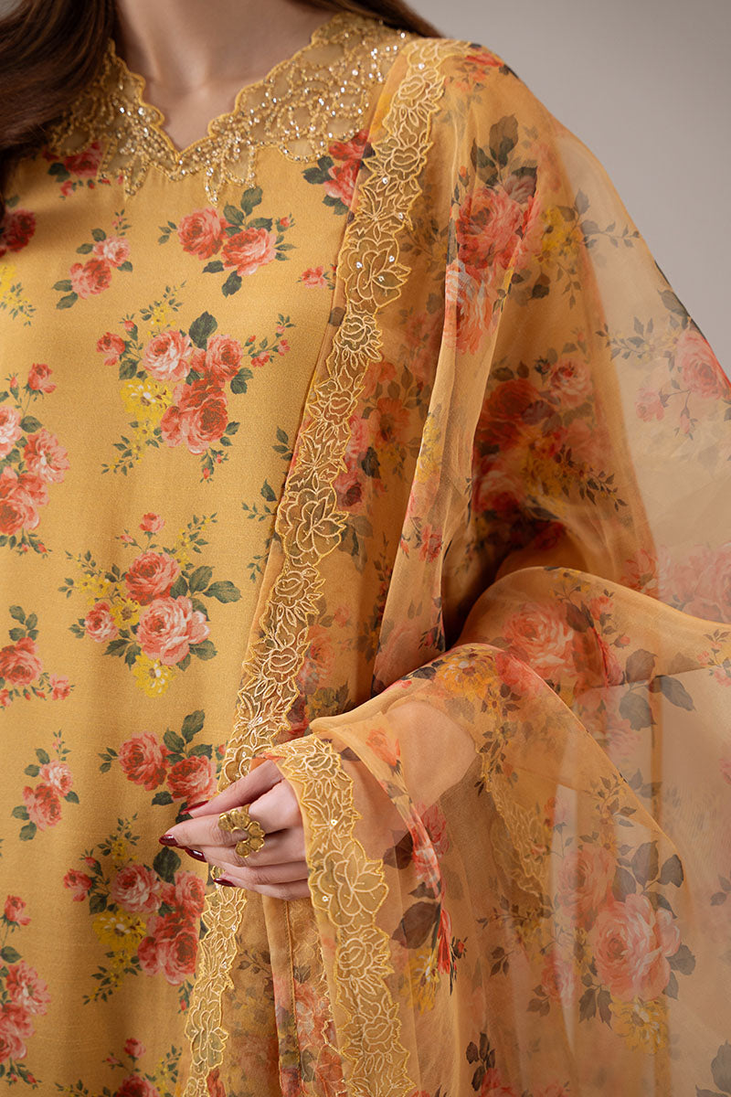 Cross Stitch | Exclusive Pret | Canary Charm-2 PC (Shirt & Dupatta), image 2