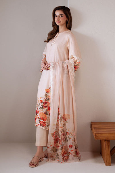 Cross Stitch | Exclusive Pret | Dawn Rose-2 PC (Shirt & Dupatta)