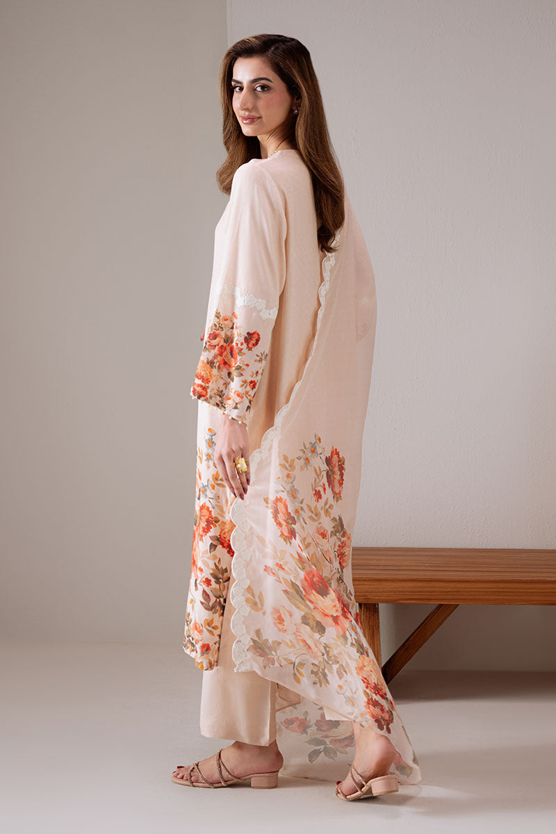 Cross Stitch | Exclusive Pret | Dawn Rose-2 PC (Shirt & Dupatta)-5