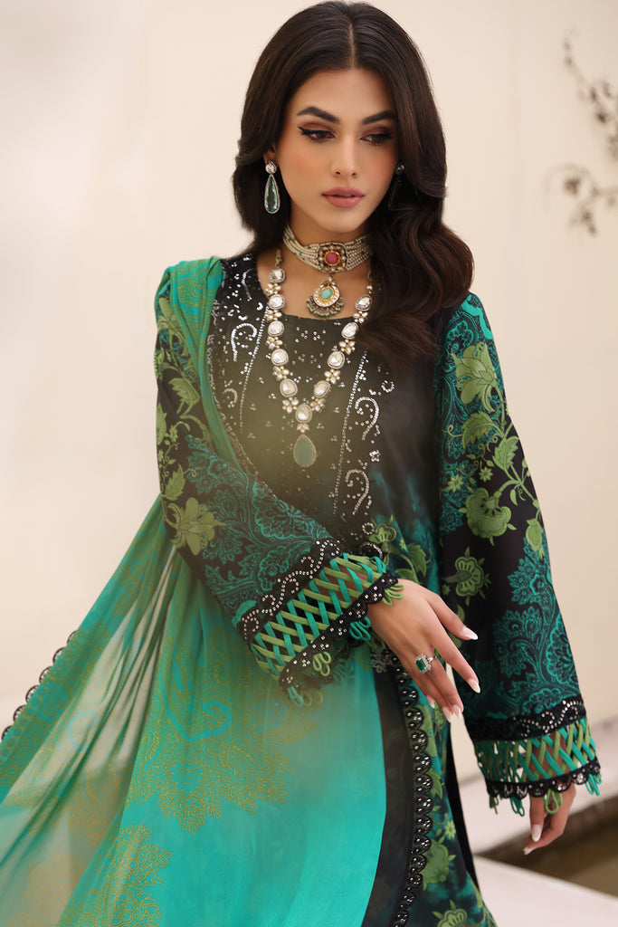 Charizma | Naranji Embroidered Lawn 24 | CN4-007 -  Charizma Luxury - Original Designer Dress - House of Maryam