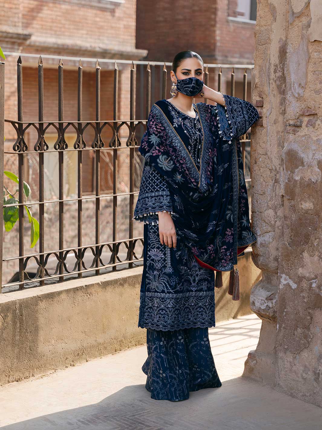Flossie | Siara Velvet Formals | V-106 - A -  Flossie Ladies Clothes - Original Designer Dress - House of Maryam