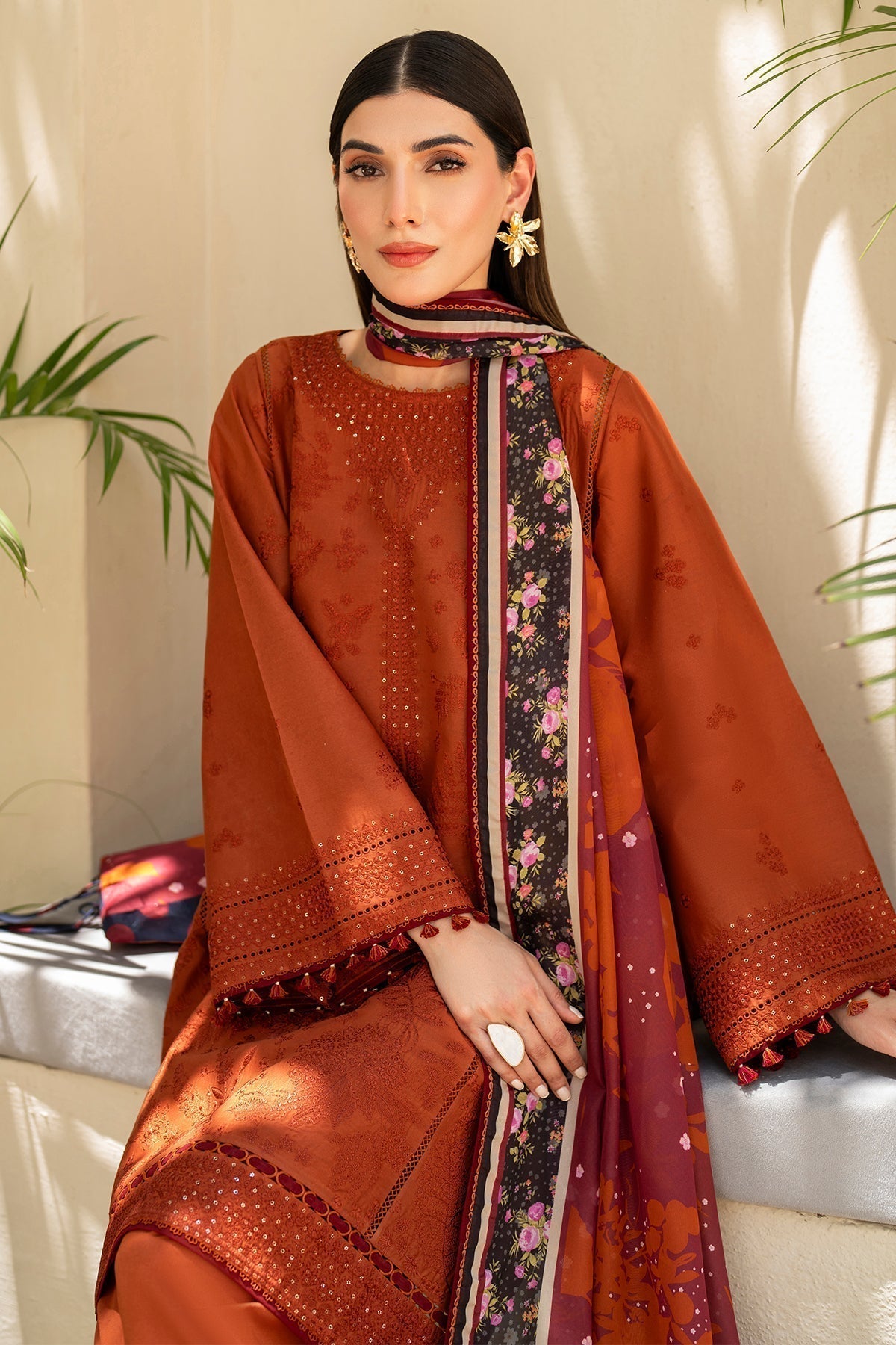 Jazmin | Irish Lawn SS 24 | D5 -  Jazmin Luxury - Original Designer Dress - House of Maryam