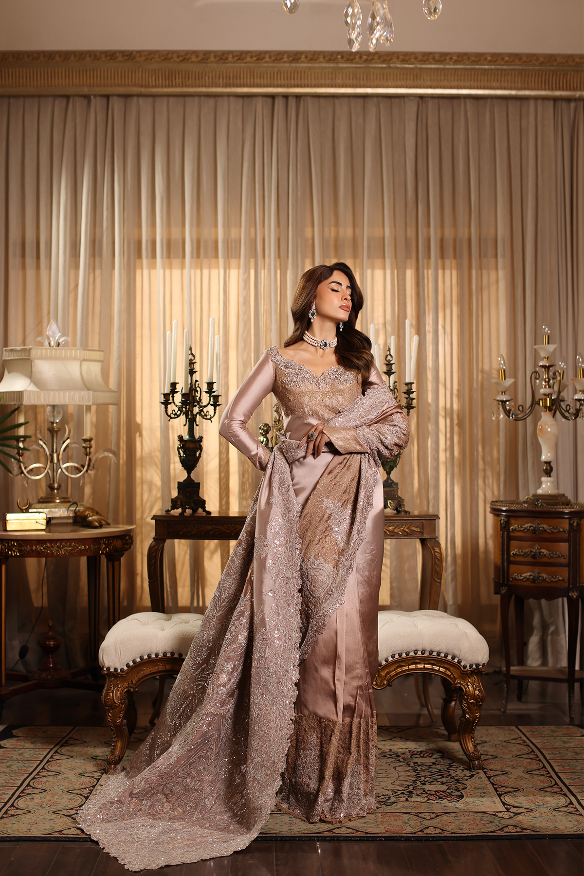 Musferah Saad | Forever Rose | Drape of Divinity