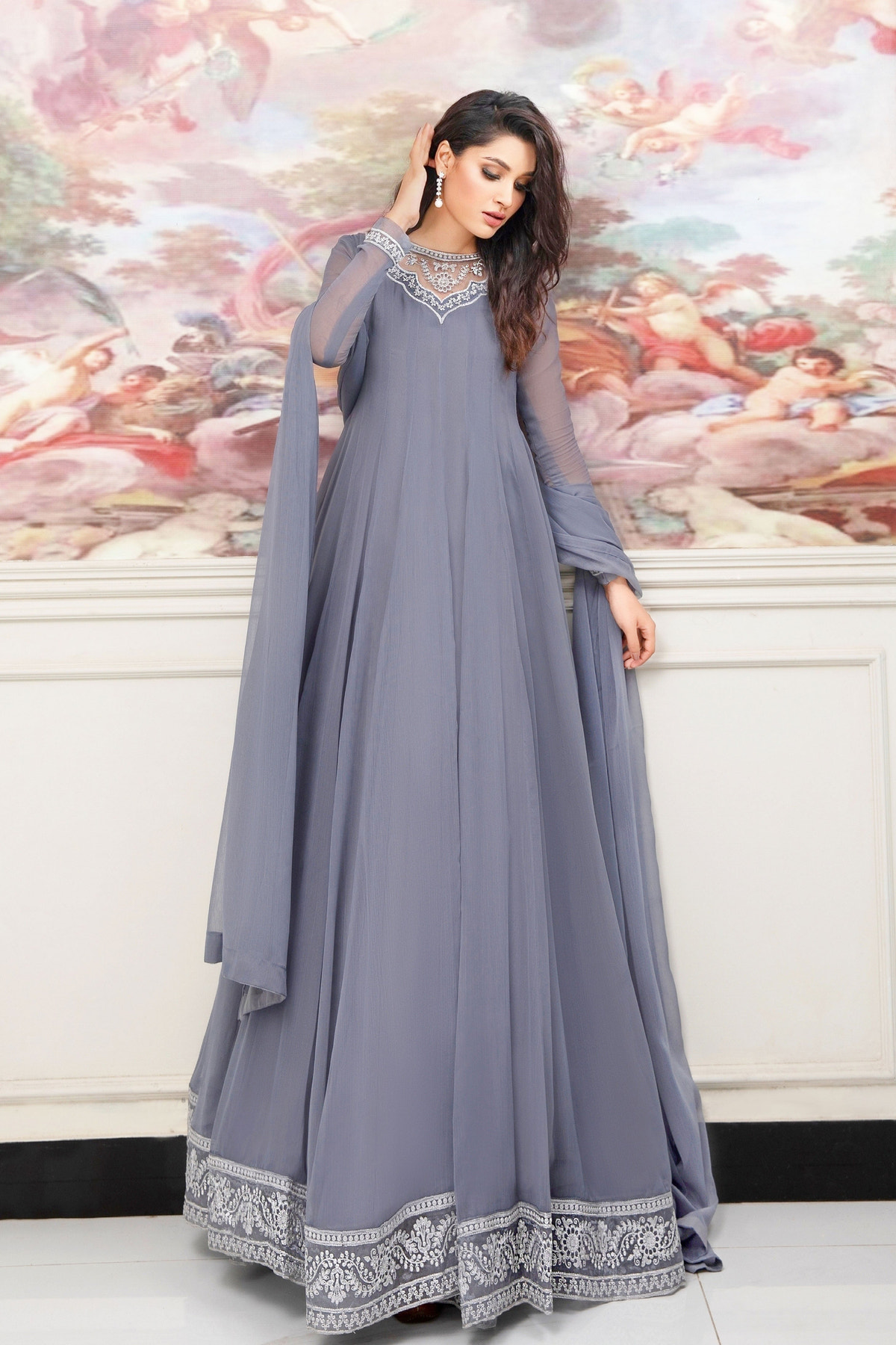 Hania & Umaimaz | Festive Collection | Surmai -  Hania & Umaima  - Original Designer Dress - House of Maryam
