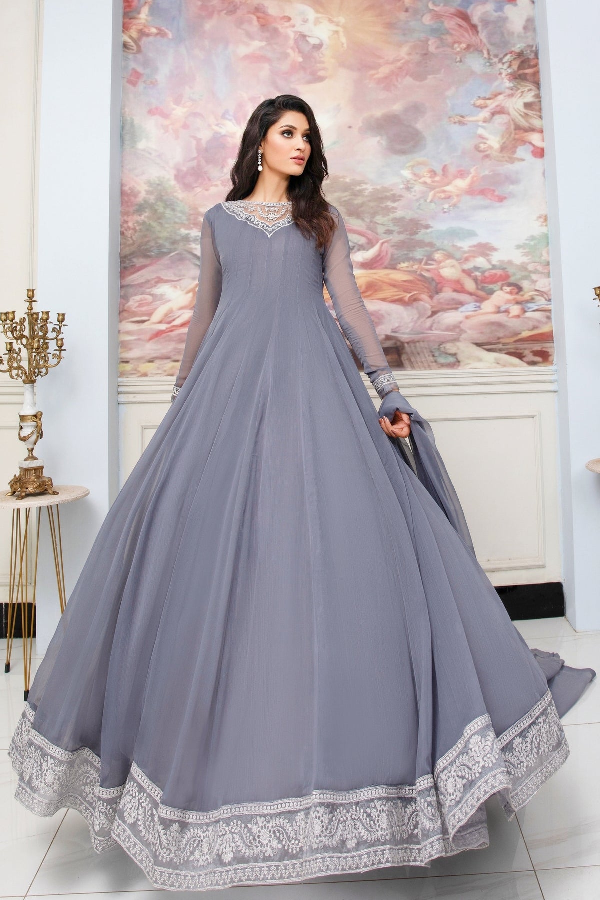 Hania & Umaimaz | Festive Collection | Surmai -  Hania & Umaima  - Original Designer Dress - House of Maryam