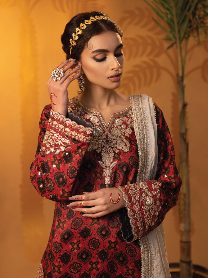 Faiza Faisal | Signature Pret Eid Edit |Carina -  Faiza Faisal Luxury - Original Designer Dress - House of Maryam