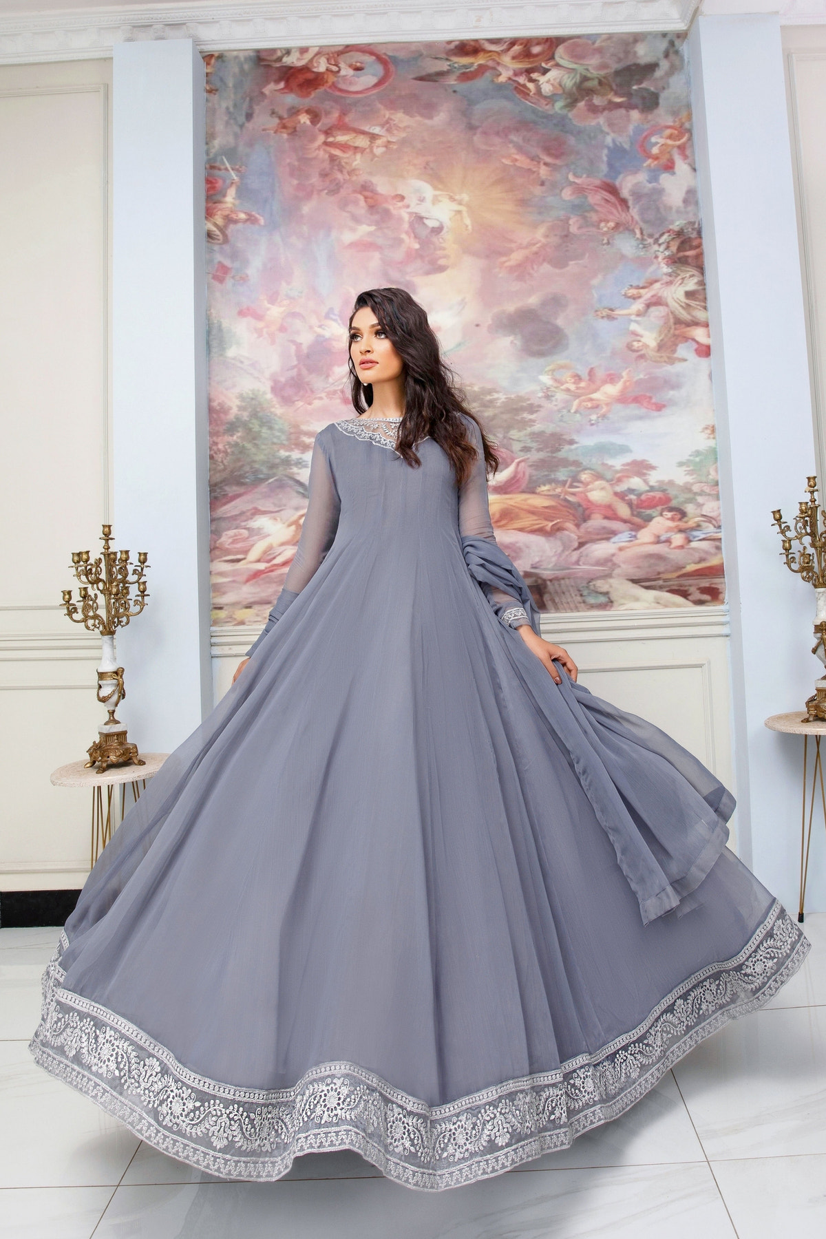 Hania & Umaimaz | Festive Collection | Surmai -  Hania & Umaima  - Original Designer Dress - House of Maryam