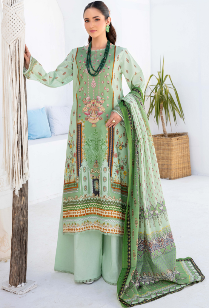 Humdum | Saira Bano Lawn 24 | D02 by Designer HumDum - House of Maryam - Pakistani Designer Ethnic Wear in {{ shop.shopifyCountryName }}