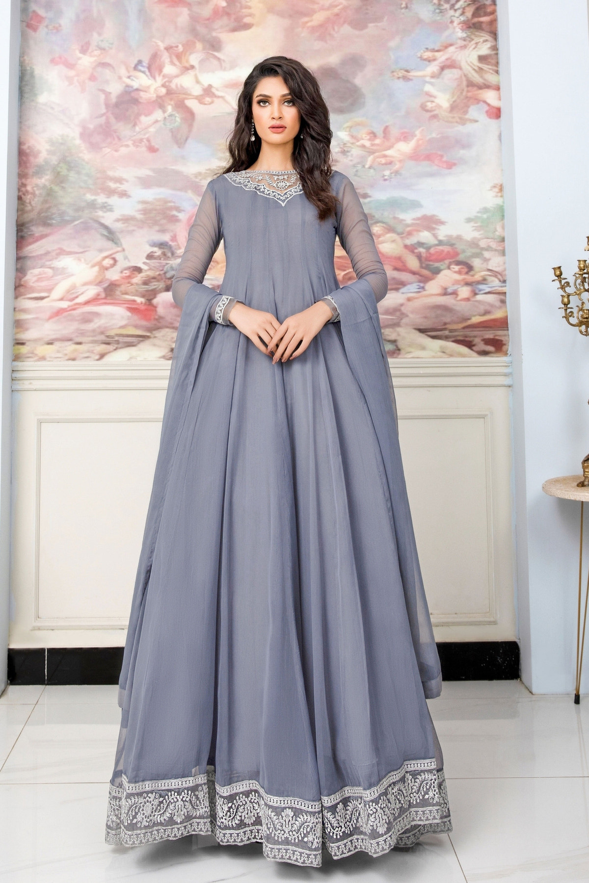 Hania & Umaimaz | Festive Collection | Surmai -  Hania & Umaima  - Original Designer Dress - House of Maryam
