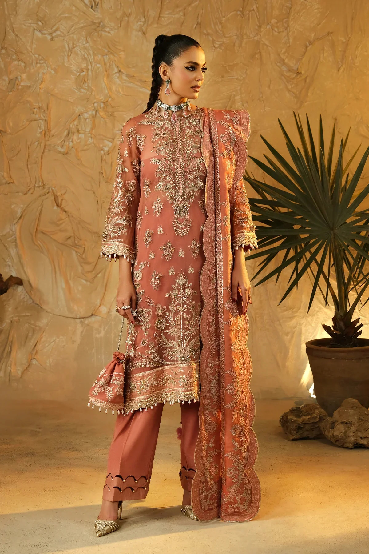 Mina Kashif | Kahani Luxury Formals 23 | Seroli -  Mina Kashif Formal - Original Designer Dress - House of Maryam