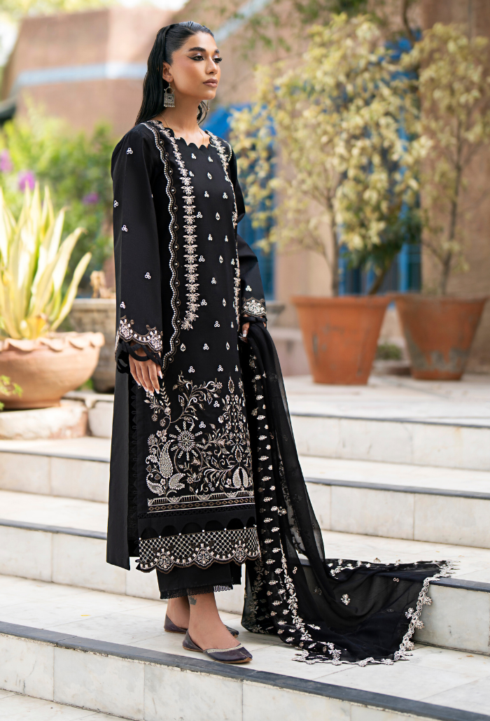 Humdum | Selin Lawn 25 | Selin - D05 -  Humdum Ladies Clothes -  House of Maryam