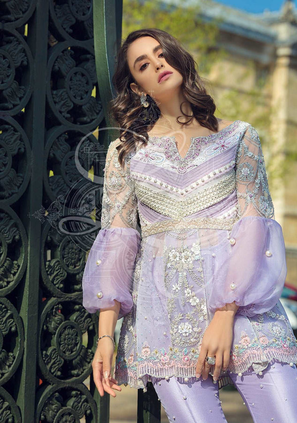 Layla Chatoor | Luxury Pret | Top With Bootcut Pants, image 3