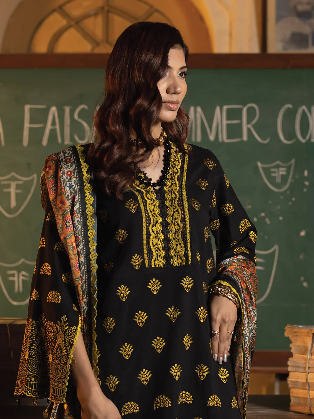 Faiza Faisal | Maya Luxury Lawn | Clara -  Faiza Faisal Luxury - Original Designer Dress - House of Maryam