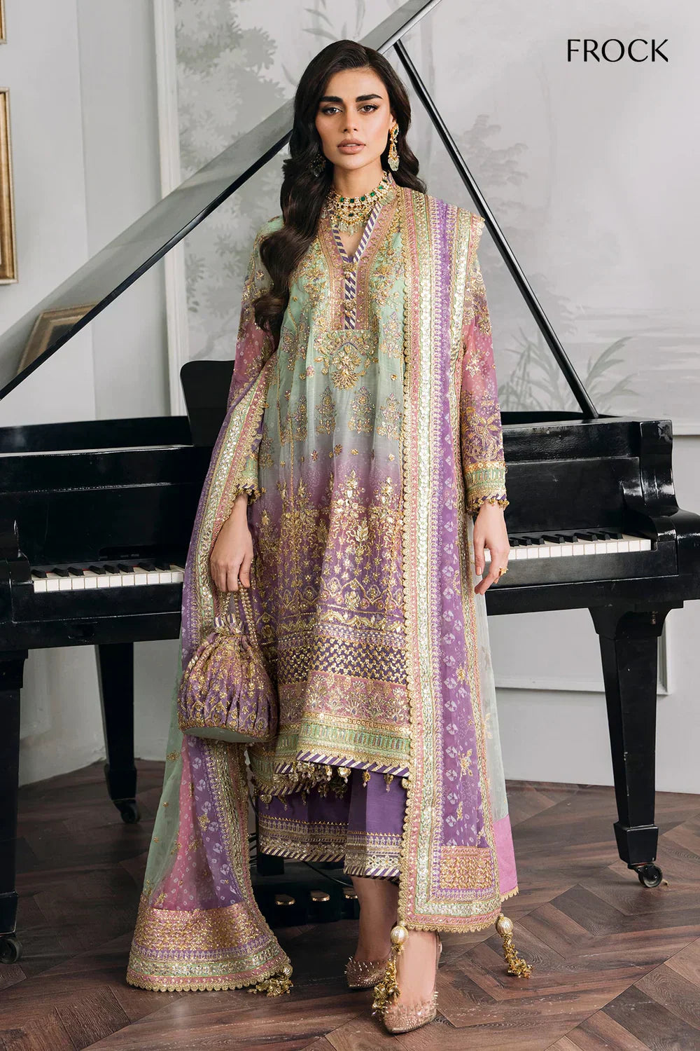 Baroque | Chantelle Embroidered Collection | CH12-08 by Designer Baroque - House of Maryam - Pakistani Designer Ethnic Wear in {{ shop.shopifyCountryName }}