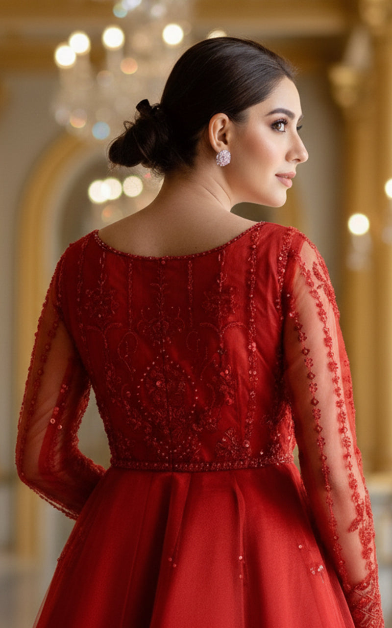 Threads and Motifs | Formal Dresses 25 | Net Embroidered Maxi, image 2