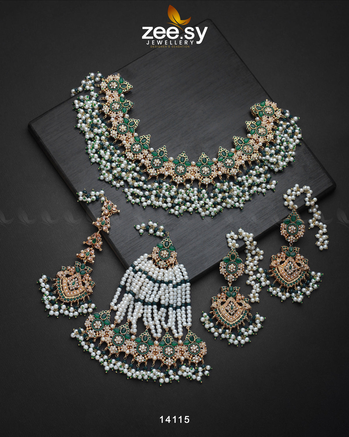 Aurum Bridal Set -  Zeesy Bridal Set - Original Designer Dress - House of Maryam