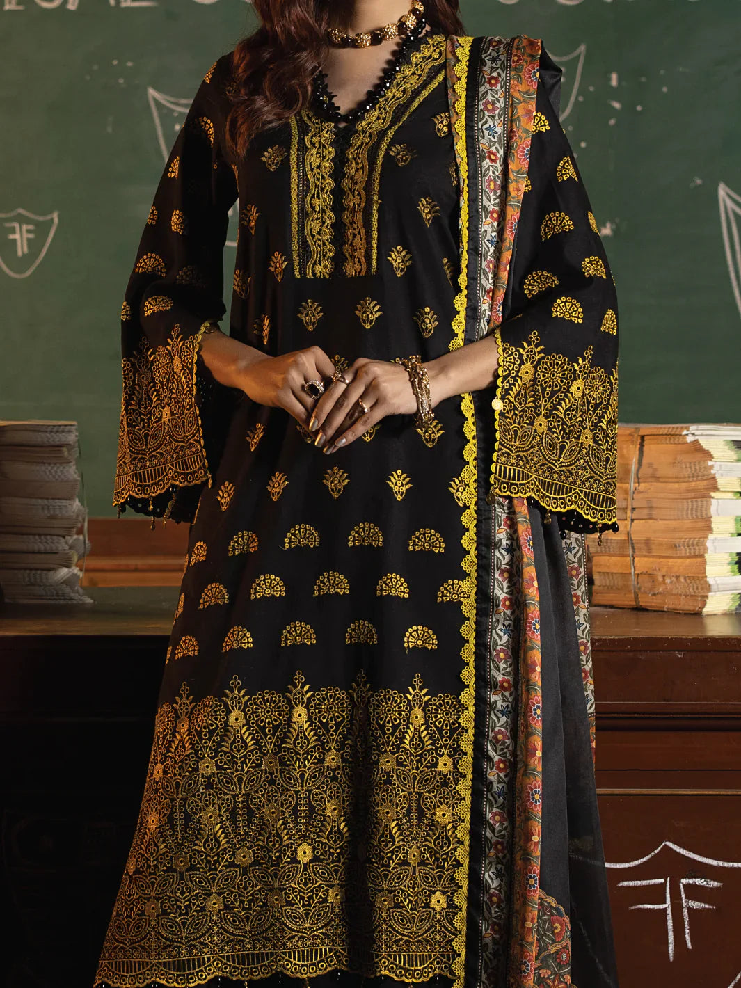 Faiza Faisal | Maya Luxury Lawn | Clara -  Faiza Faisal Luxury - Original Designer Dress - House of Maryam